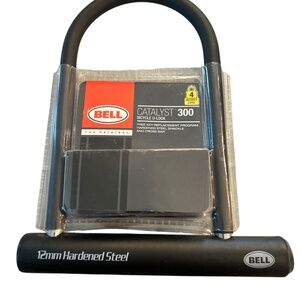Bell U-Lock Catalyst 300 Bicycle Lock 12mm Hardened Steel with 2 Keys Level 4